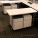 Steelcase White Height Adjustable Rolling Side Training Table